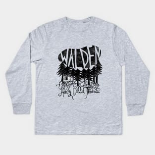 Walden (black) Kids Long Sleeve T-Shirt